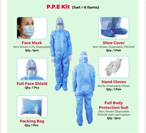 Gsm Non Woven Disposable Ppe Kit At Rs In Surat Id