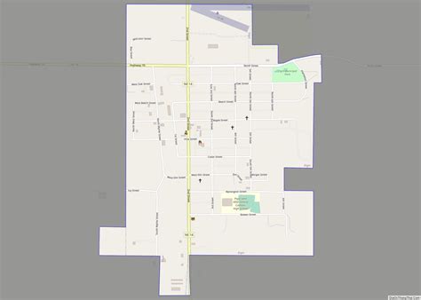 Map of Elgin city, Nebraska