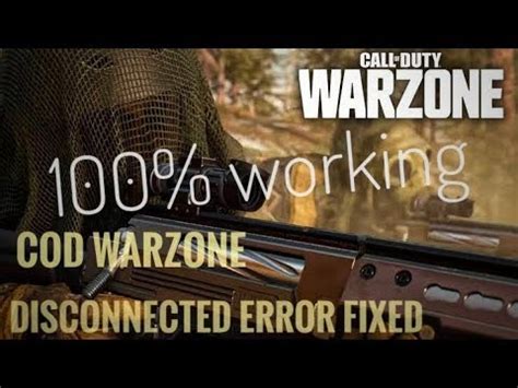 Call Of Duty MW WARZONE Server Disconnected Error Code FIXED YouTube