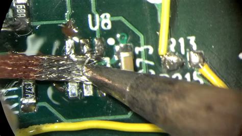 Cleaning Pcb Pads With Solder Wick Youtube