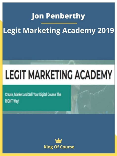 Jon Penberthy Legit Marketing Academy Loadcourse Best