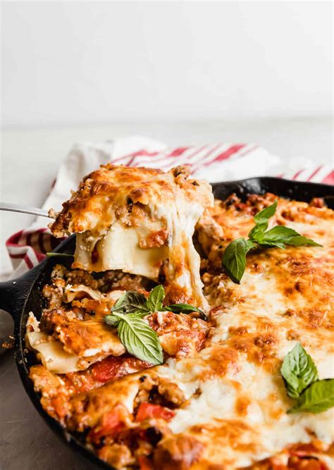 Cast Iron Lasagna With No Boil Noodles Salt Baker