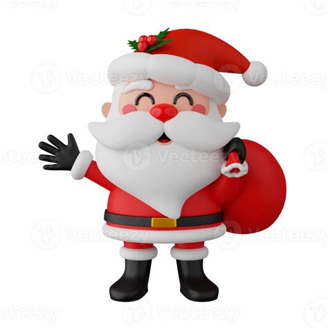 Santa Claus Aislado Render 3d 11704353 PNG