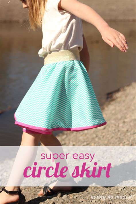 Super Easy Circle Skirt Mabey She Made It