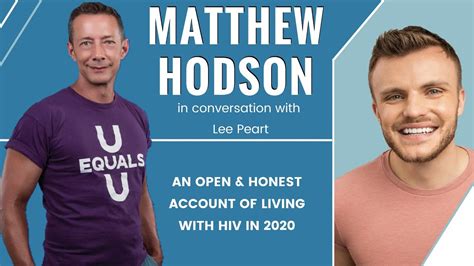 Hiv Breaking Stigma Matthew Hodson Youtube