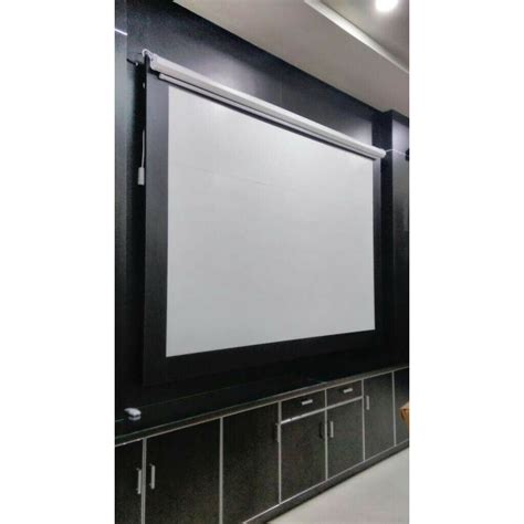 Jual Screen Projector Wall Mount Layar Proyektor Manual