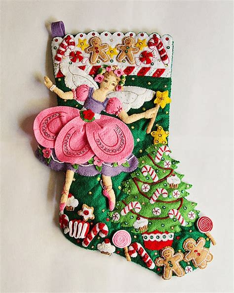 Sugar Plum Fairy Bucilla Stocking Christmas Stocking Kits Felt