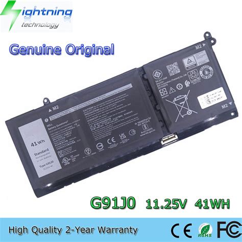 New Genuine Original G J V Wh Laptop Battery For Dell Latitude