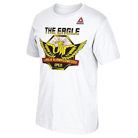 Buy Khabib Nurmagomedov Ufc Reebok White The Eagle Graphic Print T