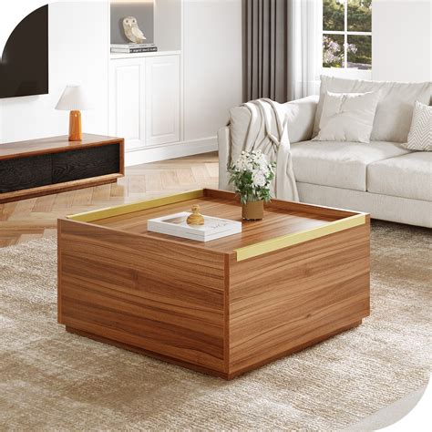 Wade Logan Boulier Wood Coffee Table With Drawers Reviews Wayfair