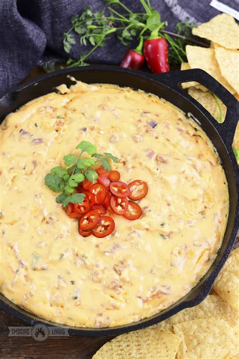 Smoked Queso Dip Grilling Smoking Living