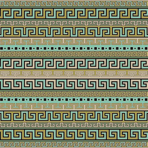 Meander Pattern - Greek Key Ornament #1 Digital Art by Lioudmila Perry ...