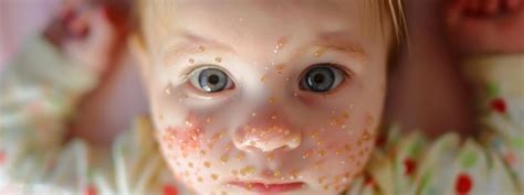 Premium Photo | Rash on a baby chickenpox