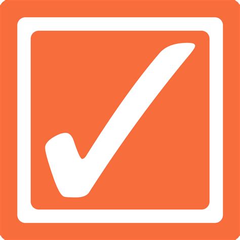 Fileorange Checkbox Checkedsvg Wikimedia Commons