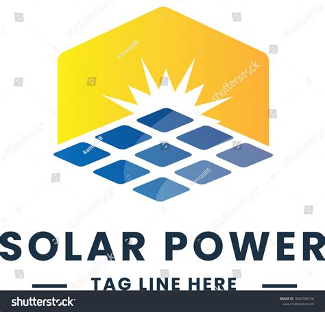 Solar Energy Logo Vector Design Stock Vector Royalty Free 1826768150