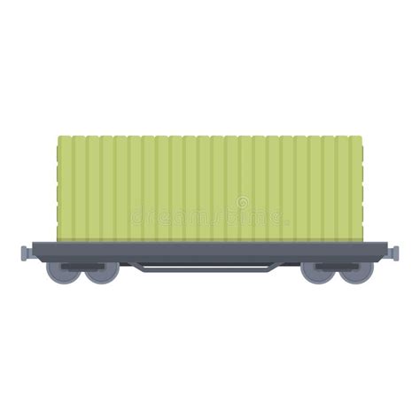 Goods Train Transport Cartoon Stock Illustrations Goods Train