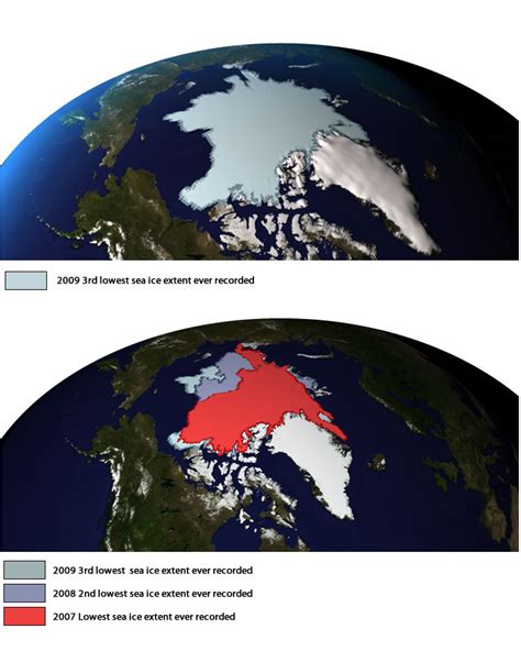 Arctic Sea Ice Reaches Rd Lowest Minimum Extent Noaa Climate Gov