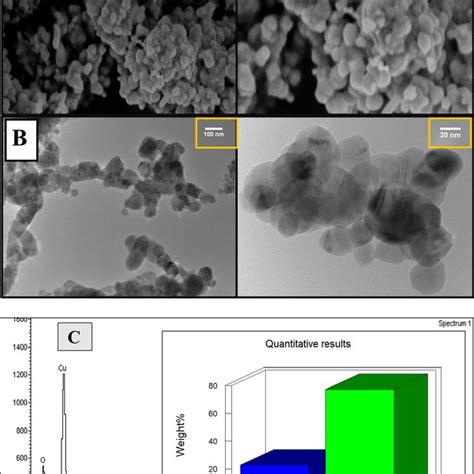 A Xrd Pattern Of Cuo Nps B Ftir Spectrum Of Cuo Nps C Ftir Spectrum