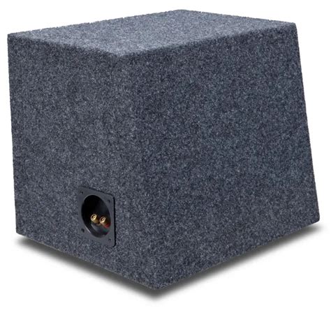 Car Audio Single 10 Sealed Subwoofer Rear Angle Sub Box Enclosure 5 8 Mdf Wood Rf110h