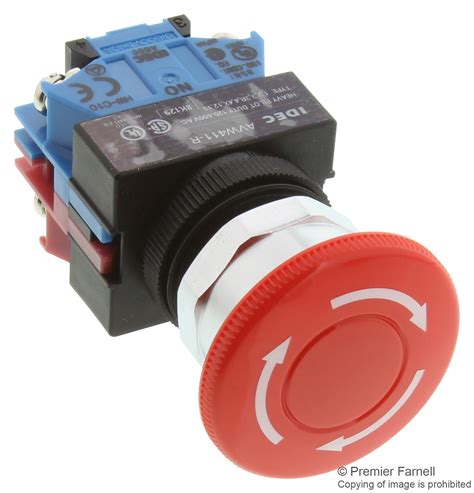 Avw R Idec Interruptor Para Paro De Emergencia Spst No Spst Nc