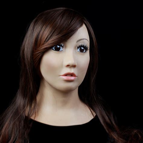 Sf 1 Soft Silicone Realist Human Face Full Head Female Girl