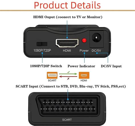 Scart To Hdmi Scart To Hdmi Converter Scart To Hdmi Adapter Scart To