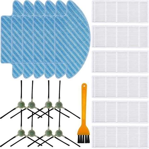 Chiffons De Vadrouille De Remplacement Filtres Hepa Kits De Brosses