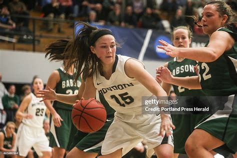 Bowdoin Guard Marle Curle Is Surrounded By Babson Defenders As She