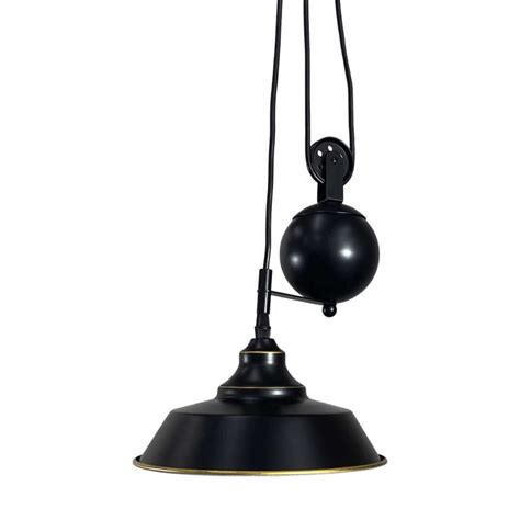 Industrial Pulley Pendant Ceiling Mount Light Vintage Style | The Kings Bay