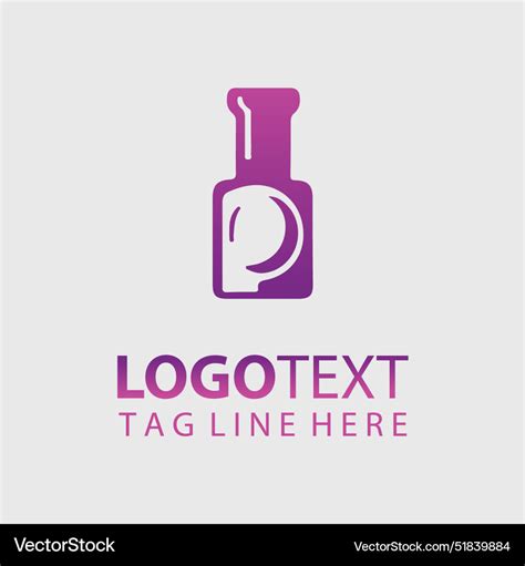 Nail polish logo Royalty Free Vector Image - VectorStock