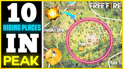 PEAK HIDDEN PLACES IN FREEFIRE TOP 10 HIDING PLACES IN BERMUDA MAP