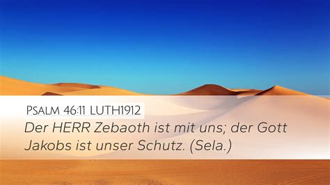 Psalm 46 11 LUTH1912 Desktop Wallpaper Der HERR Zebaoth Ist Mit Uns