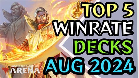 Top Winrate Decks For Mid August Mtg Arena Standard