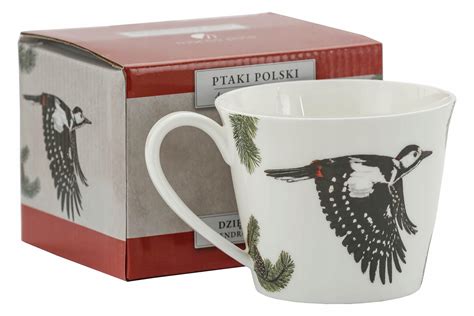 Kubek Jumbo Porcelana Dzi Cio Du Y Ml Ptaki Polski By Agata