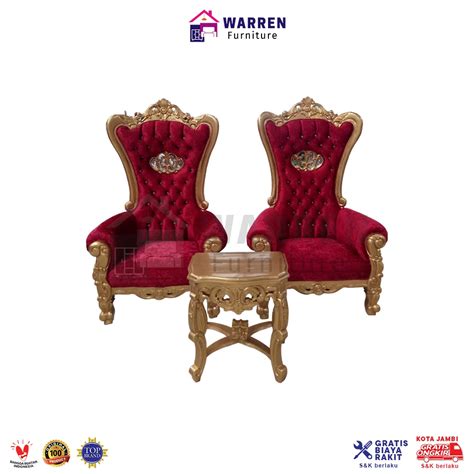 Jual Sofa Ratu Kursi Ukir Syahrini 11 Emas Model Kursi Sofa Mewah