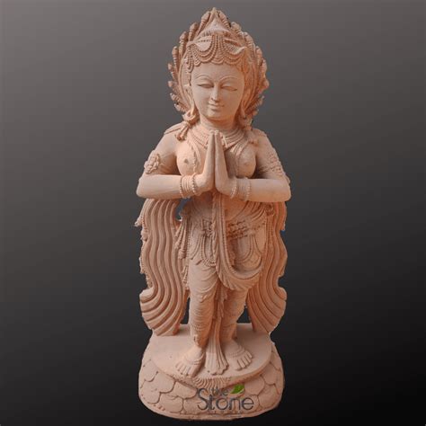 Welcome Lady Statue 3ft: Buy Best For Garden - The Stone Studio