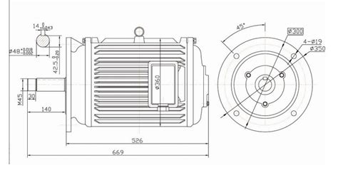 3Kw 50rpm Low Speed Vertical Permanent Magnet Generator For Vertical