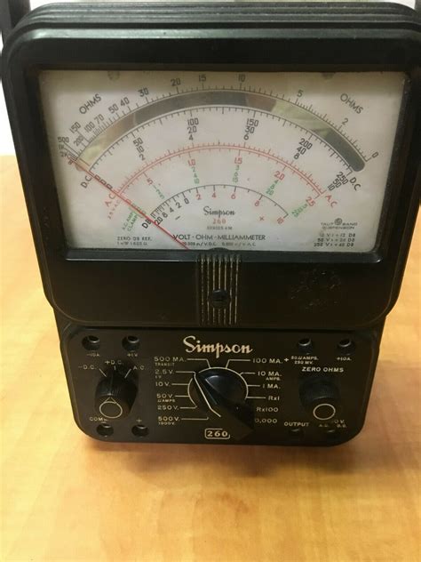 Simpson Series M Volt Ohm Milliammeter Analog Multimeter Parts Only