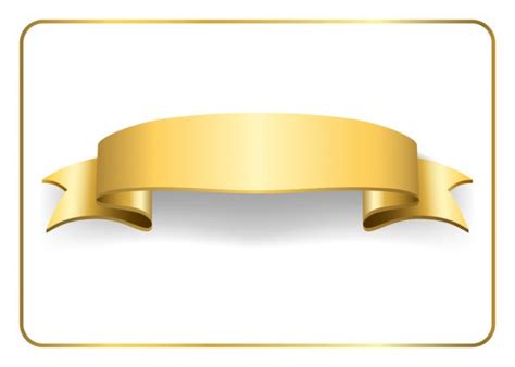 Gold Satin Ribbon On White 4 Stock Vector Image By ©alona S 109742016