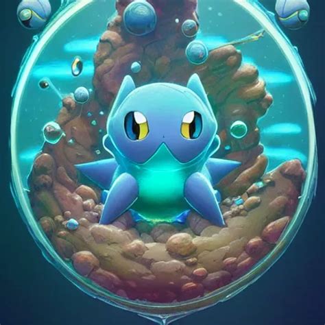 A Water Type Pokemon By Beeple And James Gilleard Stable Diffusion