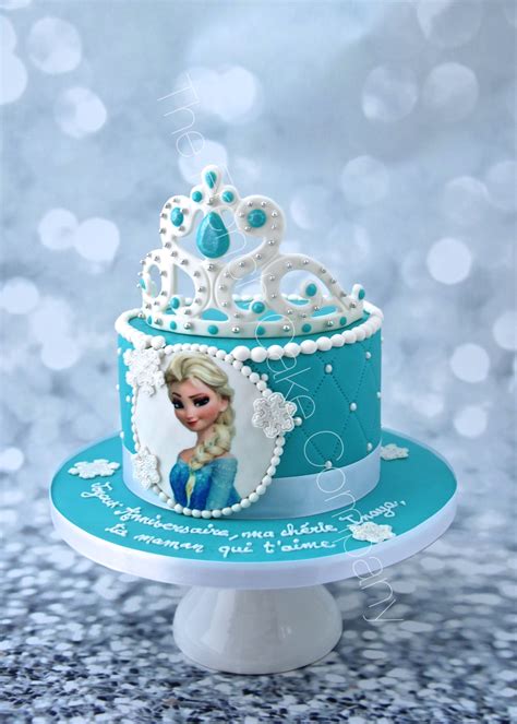 G Teau D Anniversaire La Couronne De La Reine Des Neiges Frozen Crown