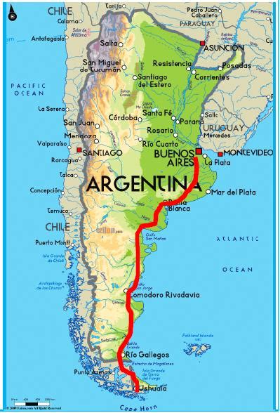 Cartina Fisica Argentina - Cartina Brasile