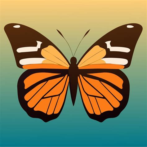 Premium Vector Monarch Butterfly Flight Artistic Inspiration