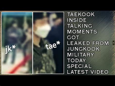 OMG Taekook Inside Talking Moments Got Leaked From Jungkook Military