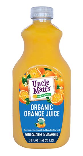 Uncle Matts Organic Orange Juice With Calcium Vitamin D Uncle Matt