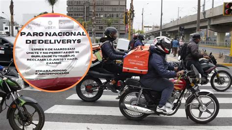 Trabajadores De Aplicativos Delivery Anuncian Paro Nacional Para El 11