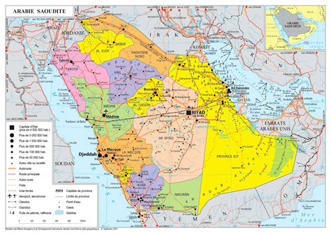 Arabie Saoudite Carte Du Monde