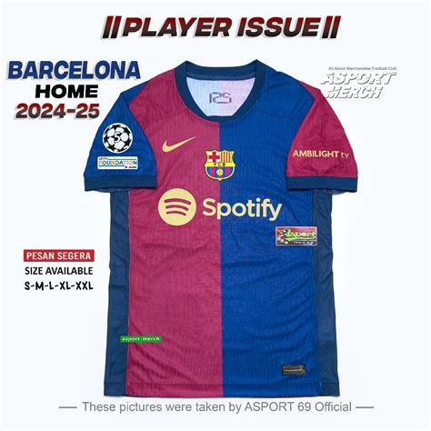 Jual JERSEY BARCELONA HOME 2024 TERBARU PLAYER ISSUE JERSEY BOLA