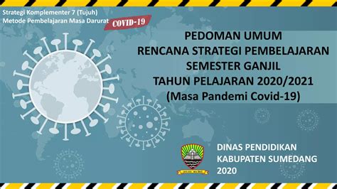 1 Pedoman Umum Rencana Strategi Pembelajaran Semester Ganjil Tahun Pelajaran 2020 Pptx