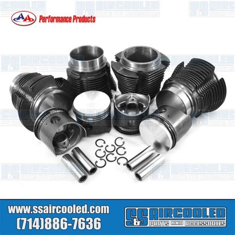 AA Performance Products Piston Cylinder Set 77 X 64mm 40hp Cast